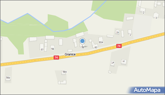 Napęków, Napęków, 59, mapa Napęków