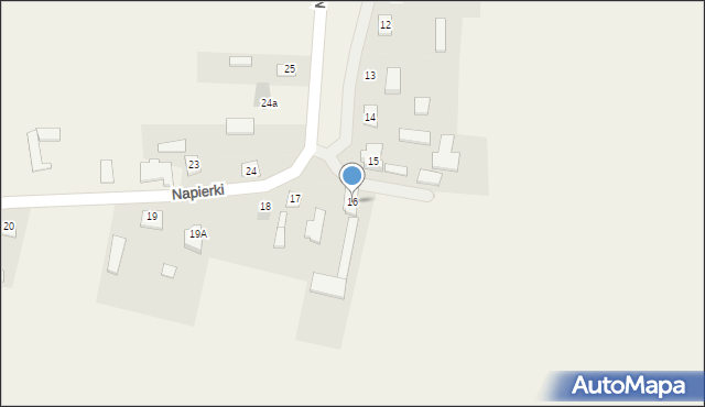 Napierki, Napierki, 16, mapa Napierki