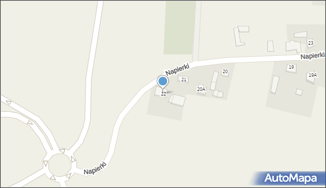 Napierki, Napierki, 22, mapa Napierki