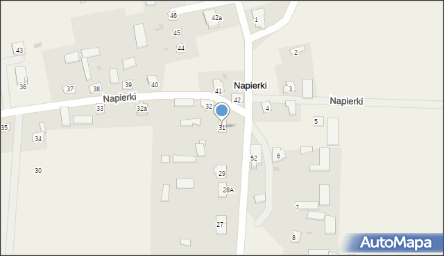 Napierki, Napierki, 31, mapa Napierki