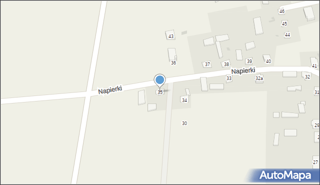 Napierki, Napierki, 35, mapa Napierki