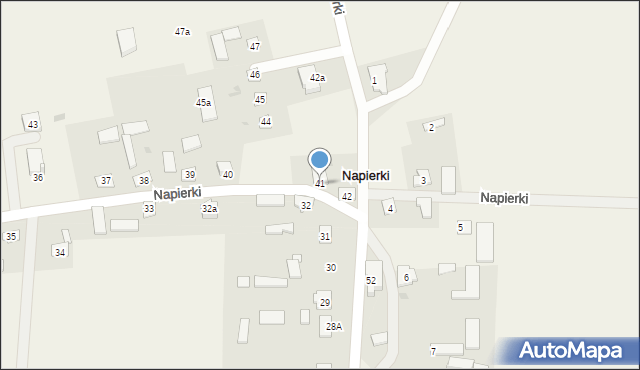 Napierki, Napierki, 41, mapa Napierki