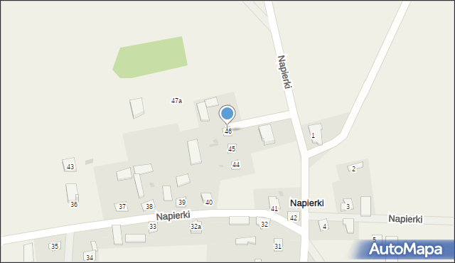 Napierki, Napierki, 46, mapa Napierki
