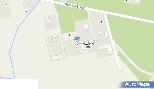 Napiórki Butne, Napiórki Butne, 3, mapa Napiórki Butne