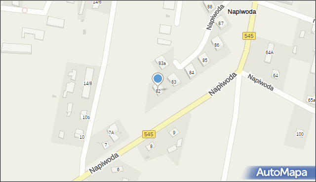 Napiwoda, Napiwoda, 82, mapa Napiwoda