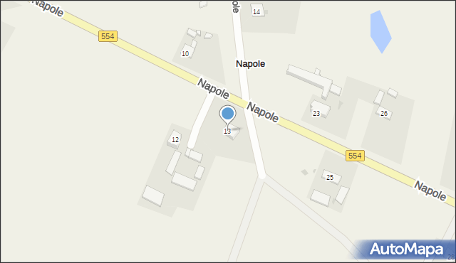 Napole, Napole, 13, mapa Napole