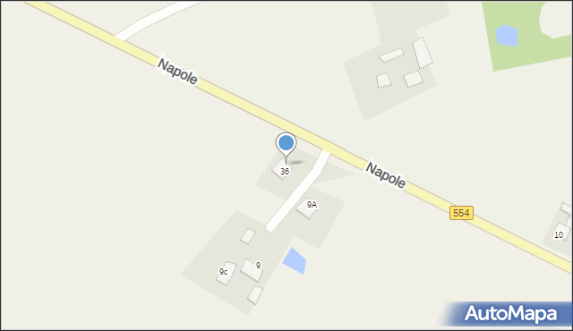 Napole, Napole, 9B, mapa Napole