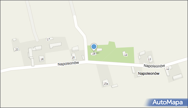 Napoleonów, Napoleonów, 15, mapa Napoleonów