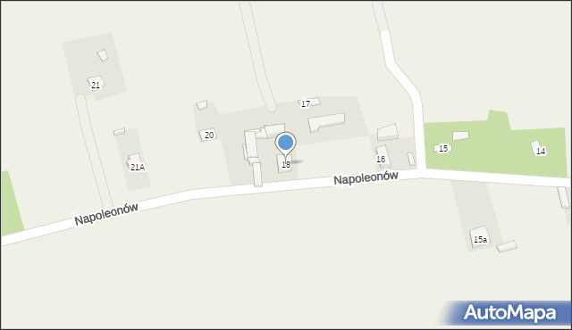 Napoleonów, Napoleonów, 18, mapa Napoleonów