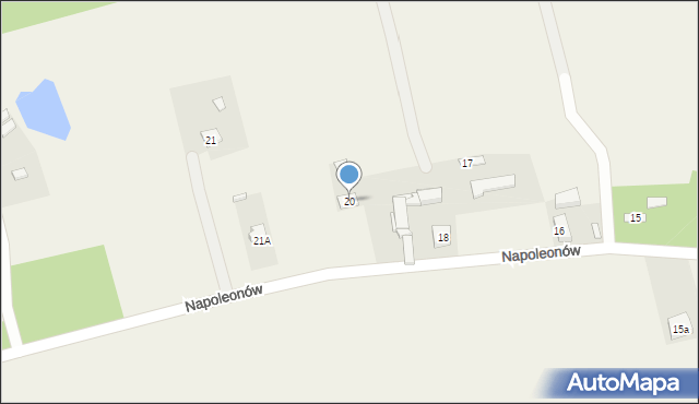 Napoleonów, Napoleonów, 20, mapa Napoleonów