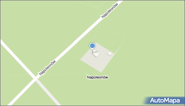 Napoleonów, Napoleonów, 2, mapa Napoleonów