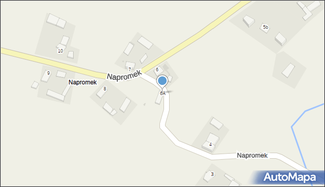 Napromek, Napromek, 6A, mapa Napromek