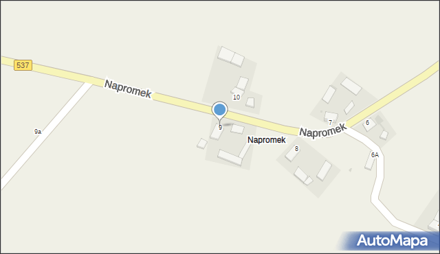 Napromek, Napromek, 9, mapa Napromek