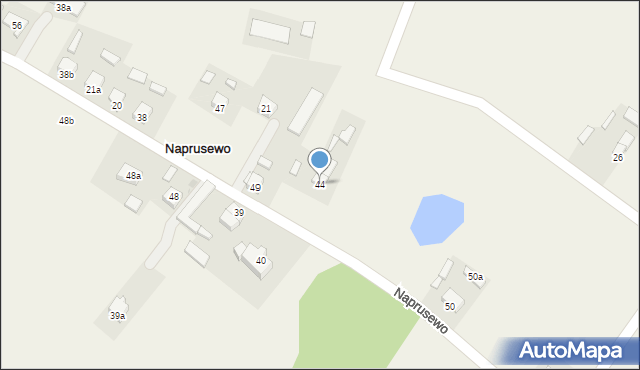 Naprusewo, Naprusewo, 44, mapa Naprusewo