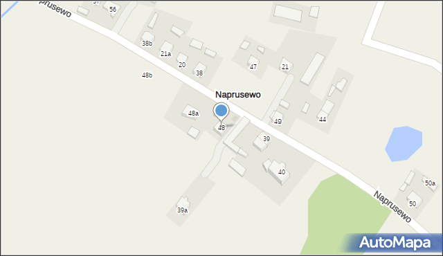 Naprusewo, Naprusewo, 48, mapa Naprusewo