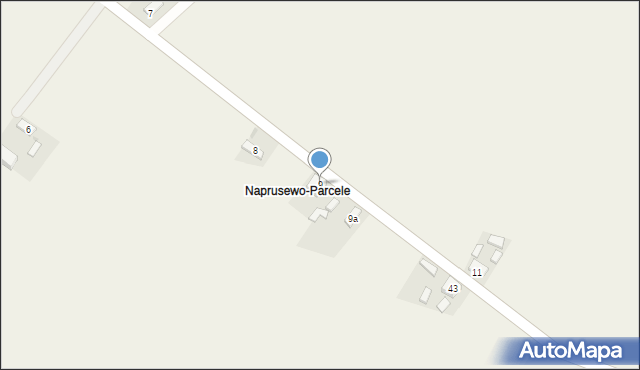 Naprusewo, Naprusewo, 9, mapa Naprusewo