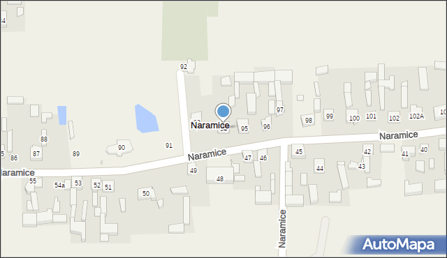 Naramice, Naramice, 94, mapa Naramice