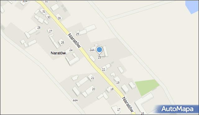 Naratów, Naratów, 23, mapa Naratów