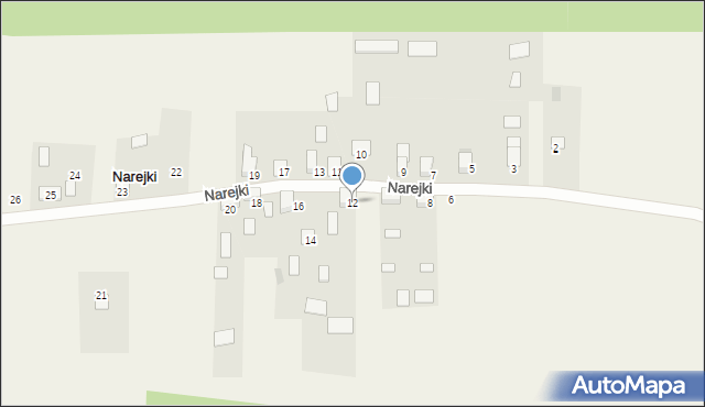 Narejki, Narejki, 12, mapa Narejki