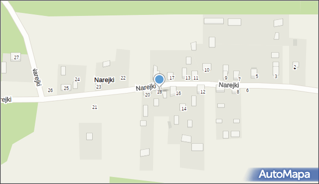 Narejki, Narejki, 18, mapa Narejki