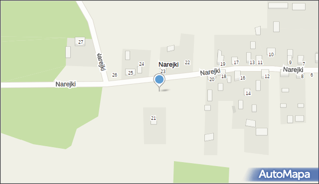 Narejki, Narejki, 21, mapa Narejki