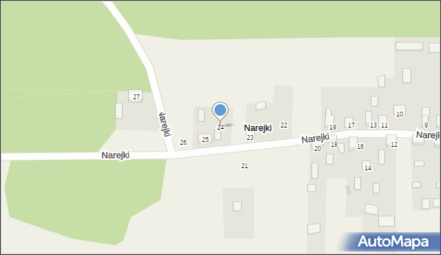 Narejki, Narejki, 24, mapa Narejki