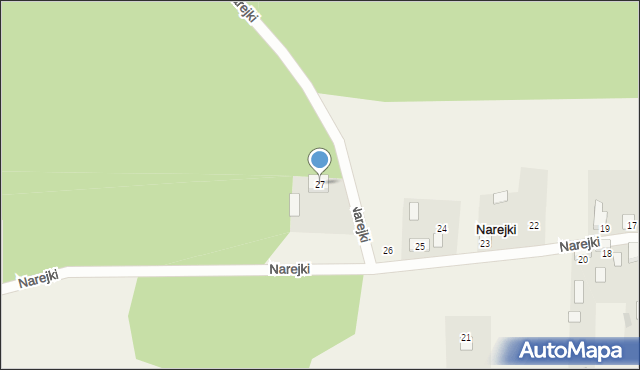 Narejki, Narejki, 27, mapa Narejki