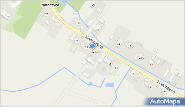 Naroczyce, Naroczyce, 17, mapa Naroczyce