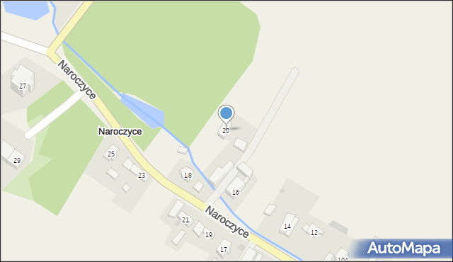 Naroczyce, Naroczyce, 20, mapa Naroczyce