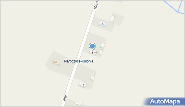 Naroczyce, Naroczyce-Kolonia, 8, mapa Naroczyce