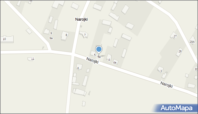 Narojki, Narojki, 5a, mapa Narojki