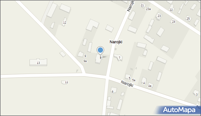 Narojki, Narojki, 8, mapa Narojki