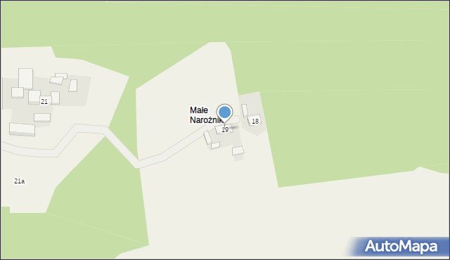 Narożniki, Narożniki, 19, mapa Narożniki