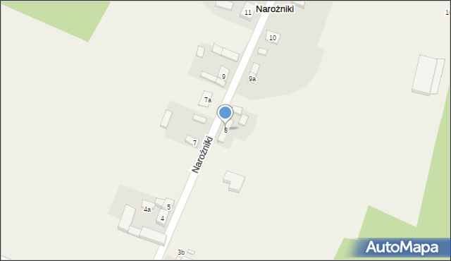 Narożniki, Narożniki, 8, mapa Narożniki