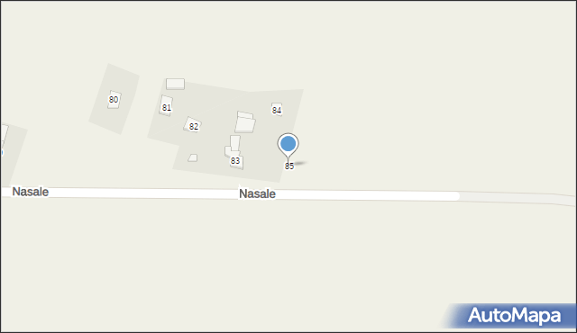 Nasale, Nasale, 85, mapa Nasale