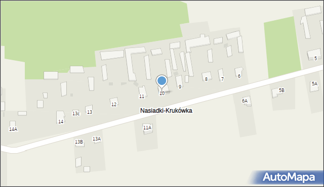 Nasiadki, Nasiadki, 10, mapa Nasiadki