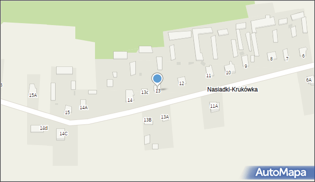 Nasiadki, Nasiadki, 13, mapa Nasiadki