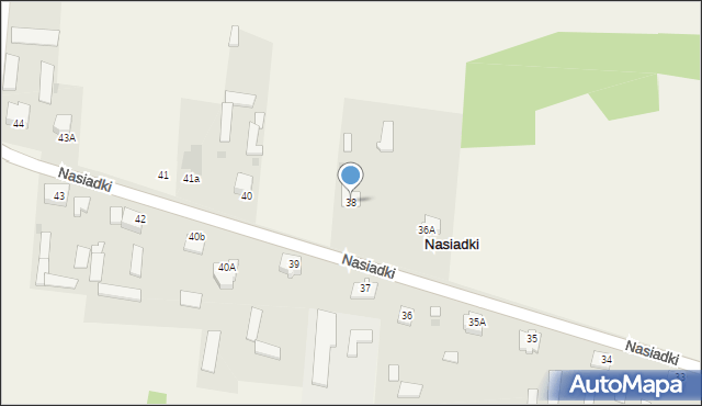 Nasiadki, Nasiadki, 38, mapa Nasiadki