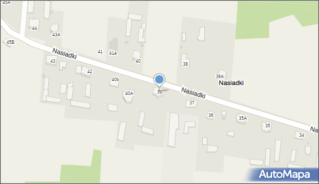 Nasiadki, Nasiadki, 39, mapa Nasiadki