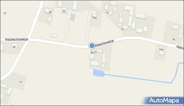 Nasiechowice, Nasiechowice, 54, mapa Nasiechowice