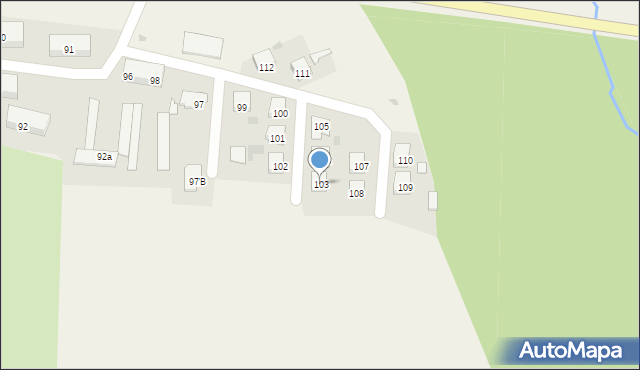 Nasiegniewo, Nasiegniewo, 103, mapa Nasiegniewo