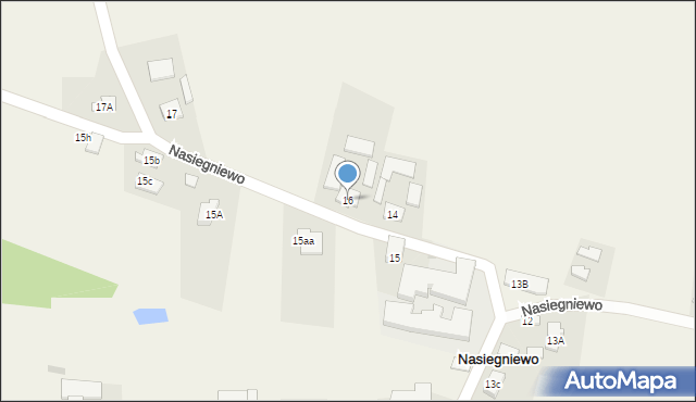 Nasiegniewo, Nasiegniewo, 16, mapa Nasiegniewo