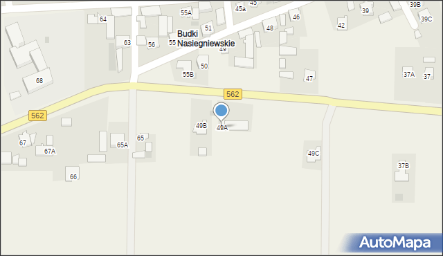 Nasiegniewo, Nasiegniewo, 49A, mapa Nasiegniewo