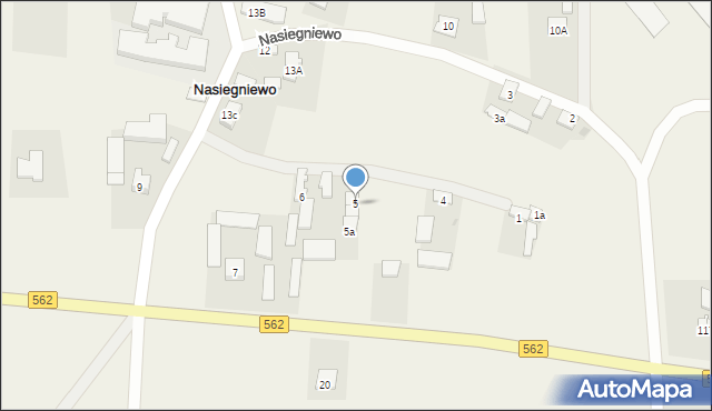 Nasiegniewo, Nasiegniewo, 5, mapa Nasiegniewo