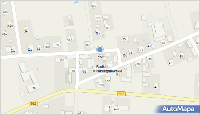 Nasiegniewo, Nasiegniewo, 55A, mapa Nasiegniewo