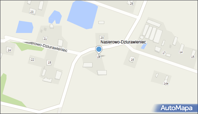 Nasierowo-Dziurawieniec, Nasierowo-Dziurawieniec, 18, mapa Nasierowo-Dziurawieniec