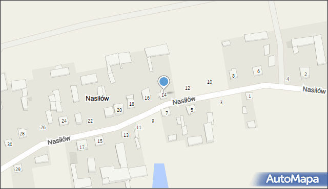 Nasiłów, Nasiłów, 14, mapa Nasiłów