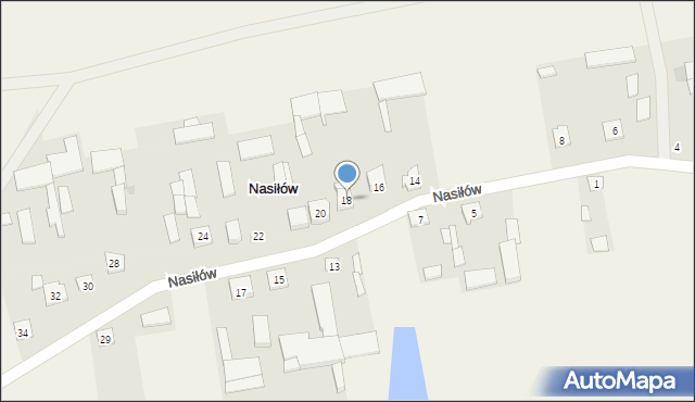 Nasiłów, Nasiłów, 18, mapa Nasiłów