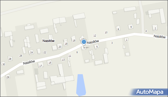 Nasiłów, Nasiłów, 7, mapa Nasiłów
