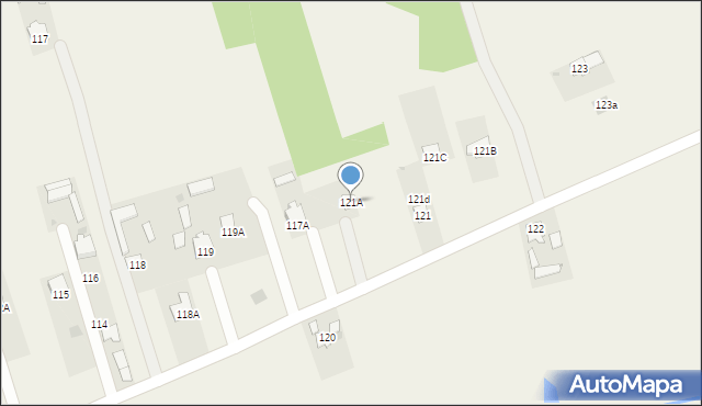 Nasutów, Nasutów, 121A, mapa Nasutów